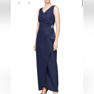 Alex Evenings Navy Gown